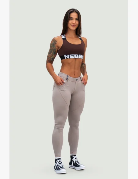 NEBBIA • NEBBIA Bubble Butt leggings LIFT UP beige • Nebshop.cz