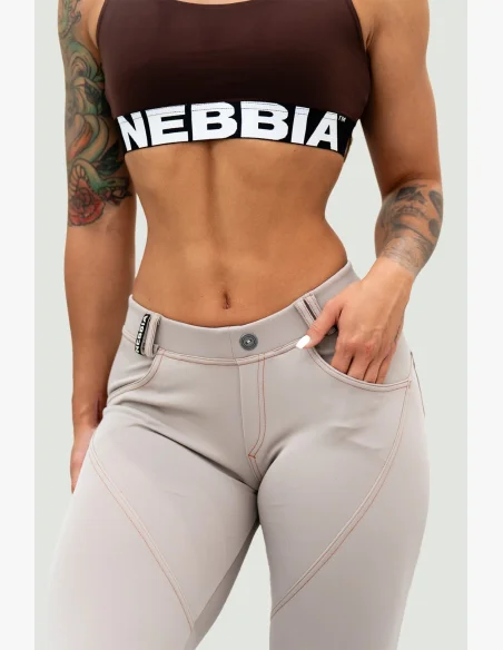 NEBBIA • NEBBIA Bubble Butt leggings LIFT UP beige • Nebshop.cz