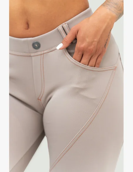 NEBBIA • NEBBIA Bubble Butt leggings LIFT UP beige • Nebshop.cz