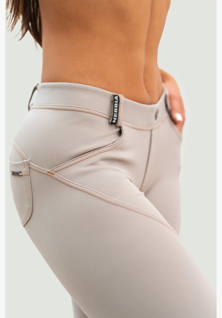 NEBBIA • NEBBIA Bubble Butt leggings LIFT UP beige • Nebshop.cz