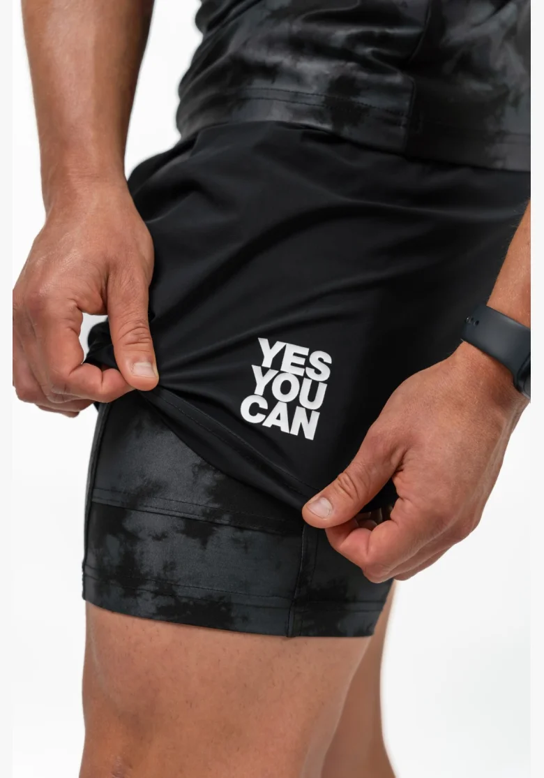 NEBBIA • NEBBIA Shorts Compressivi 2in1 con Tasche per Mobile PERFORMANCE nere • Nebshop.it
