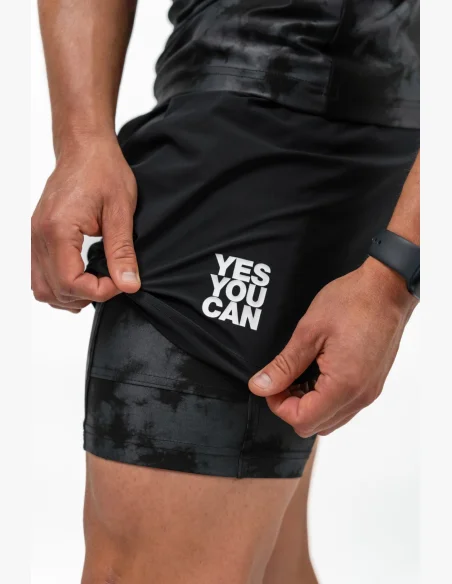 NEBBIA • NEBBIA Shorts Compressivi 2in1 con Tasche per Mobile PERFORMANCE nere • Nebshop.it