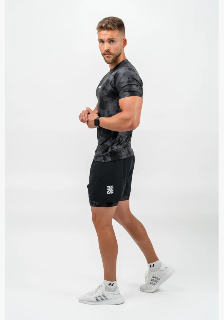NEBBIA • NEBBIA Shorts Compressivi 2in1 con Tasche per Mobile PERFORMANCE nere • Nebshop.it