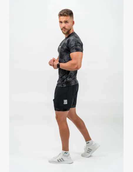 NEBBIA • NEBBIA Shorts Compressivi 2in1 con Tasche per Mobile PERFORMANCE nere • Nebshop.it