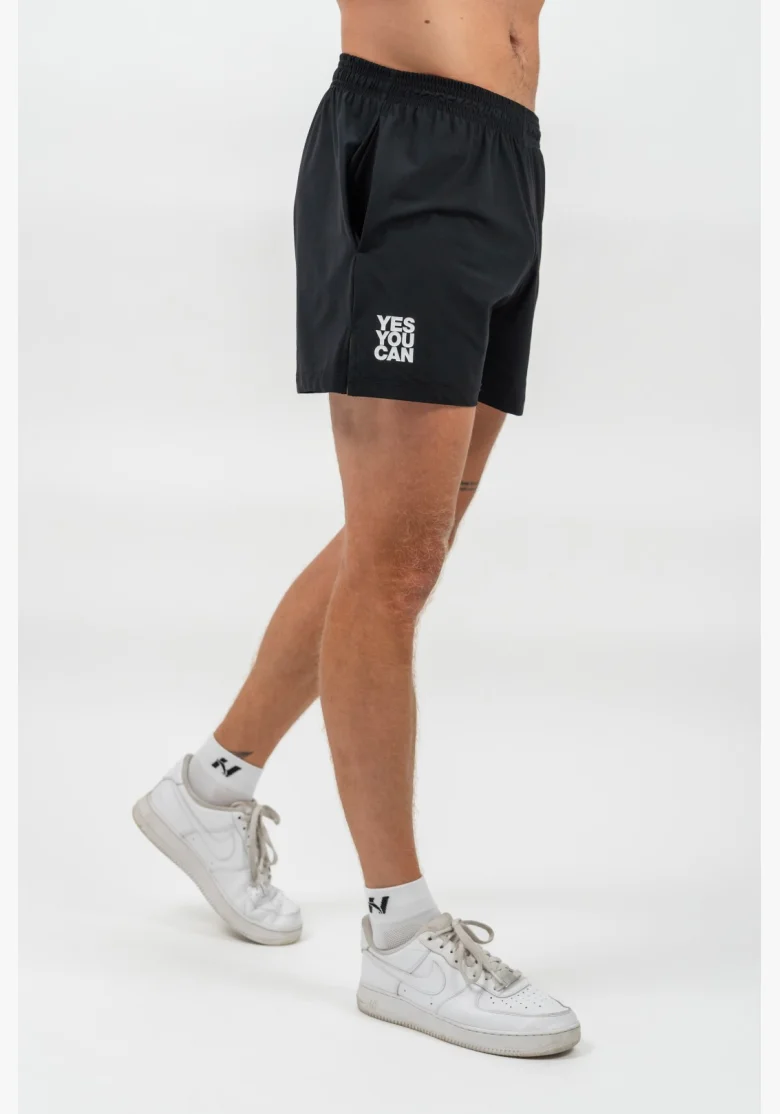 NEBBIA • NEBBIA Pantaloni Corti Sportivi Asciugatura Rapida RESISTANCE Neri • Nebshop.it