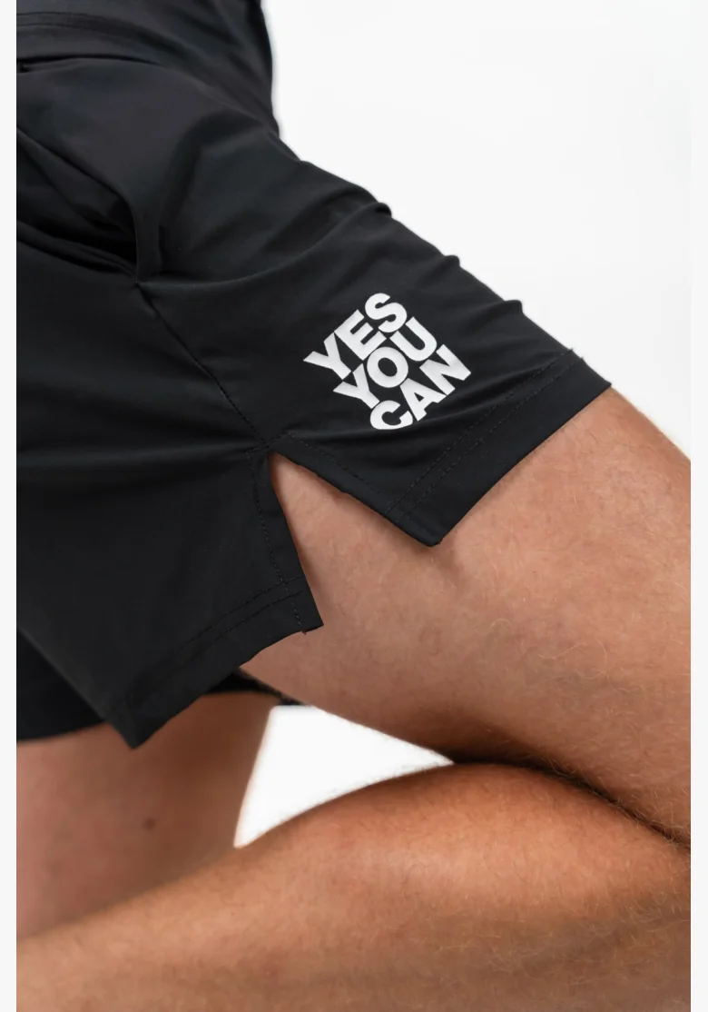 NEBBIA • NEBBIA Pantaloni Corti Sportivi Asciugatura Rapida RESISTANCE Neri • Nebshop.it