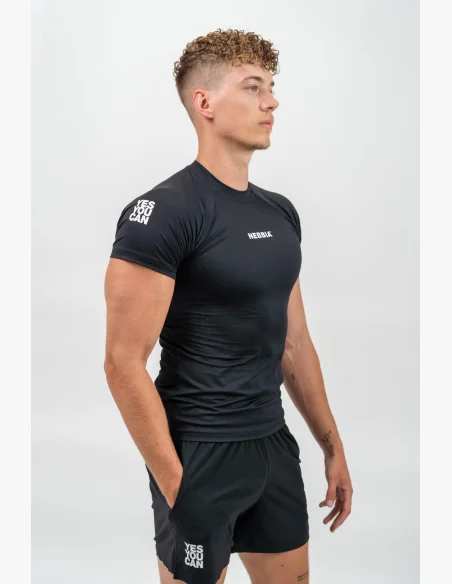 NEBBIA • NEBBIA Pantaloni Corti Sportivi Asciugatura Rapida RESISTANCE Neri • Nebshop.it