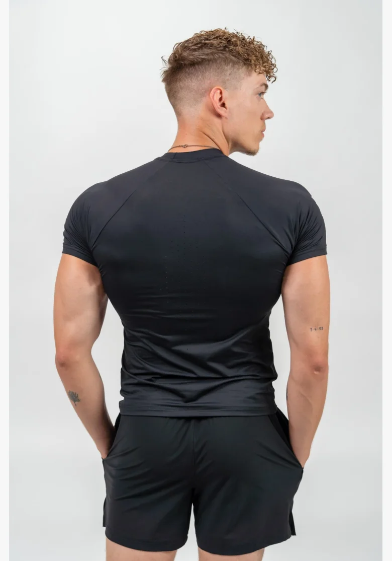 NEBBIA • NEBBIA Pantaloni Corti Sportivi Asciugatura Rapida RESISTANCE Neri • Nebshop.it