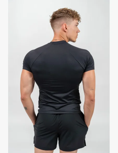 NEBBIA • NEBBIA Pantaloni Corti Sportivi Asciugatura Rapida RESISTANCE Neri • Nebshop.it