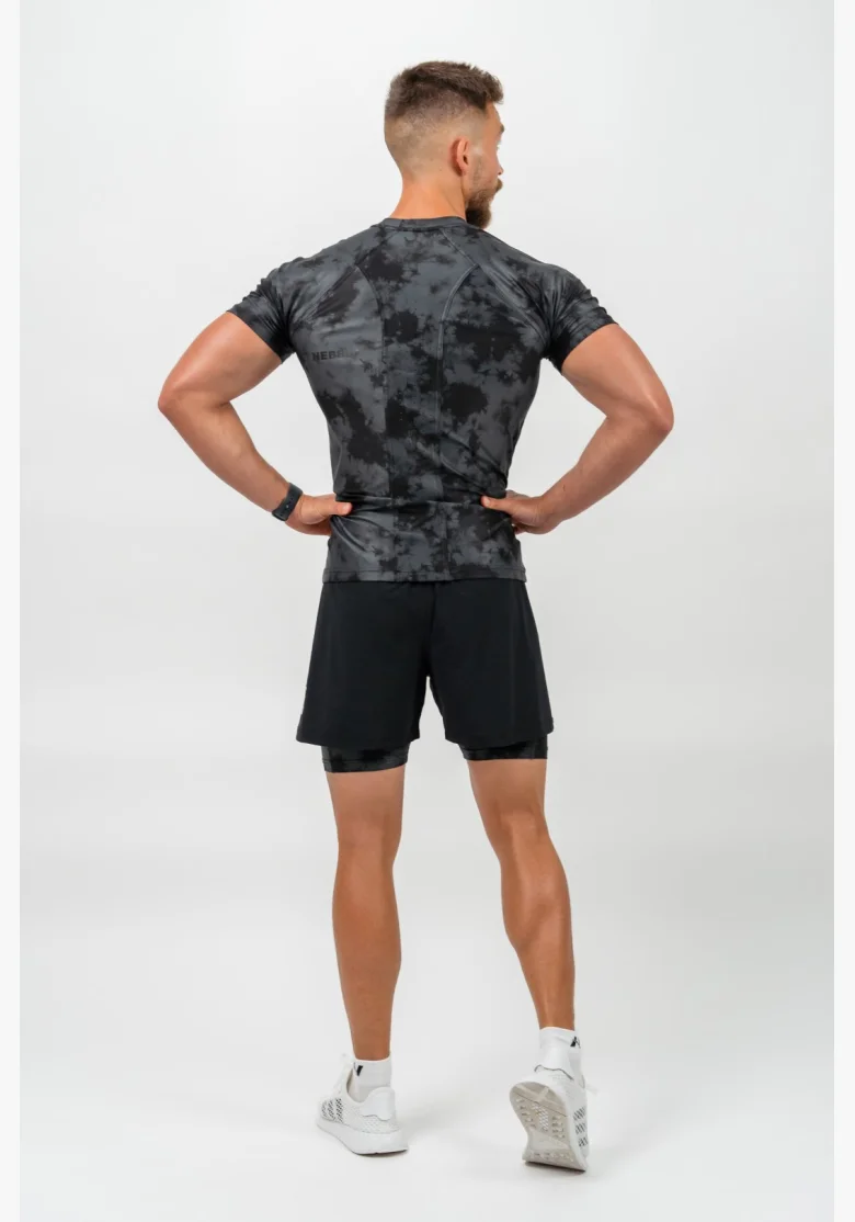 NEBBIA • NEBBIA Compression Camouflage T-shirt FUNCTION nera • Nebshop.cz