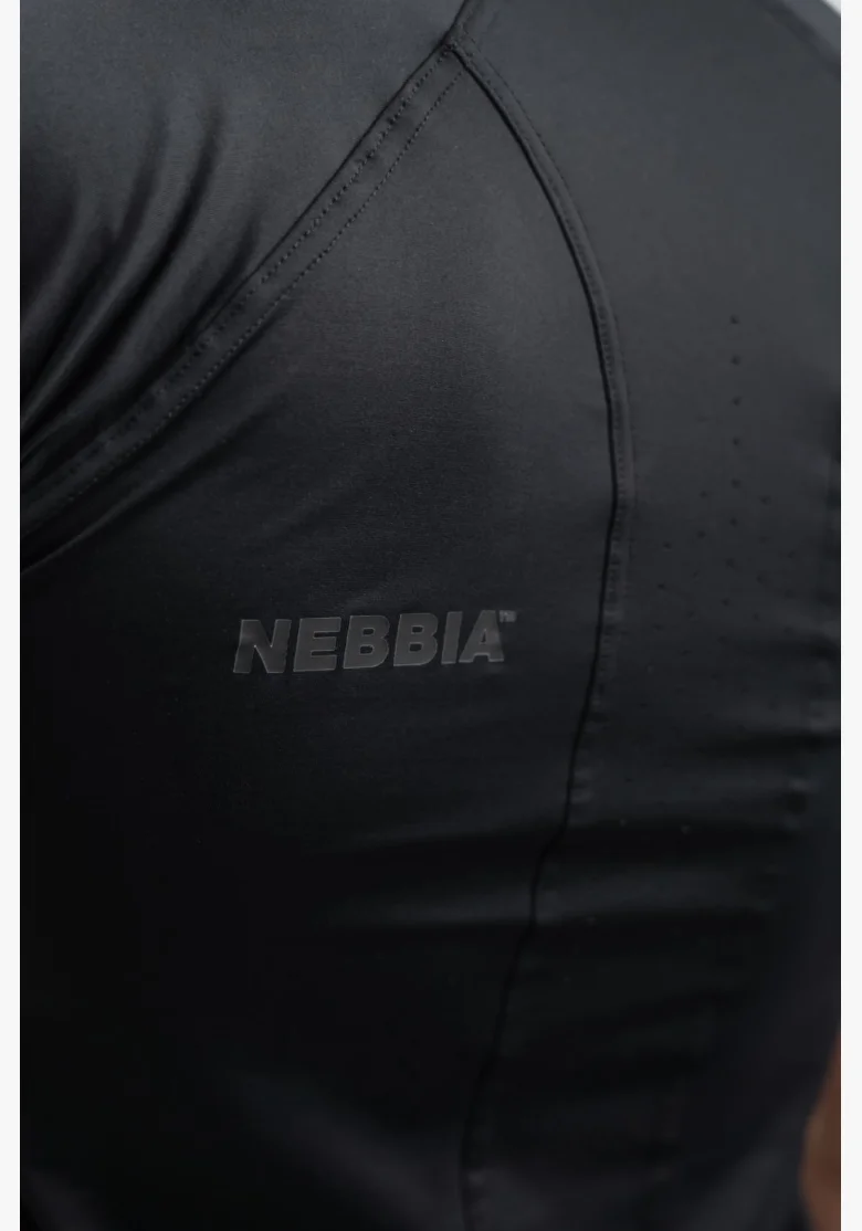 NEBBIA • NEBBIA Maglia Sportiva Compressiva ENDURANCE nera • Nebshop.it