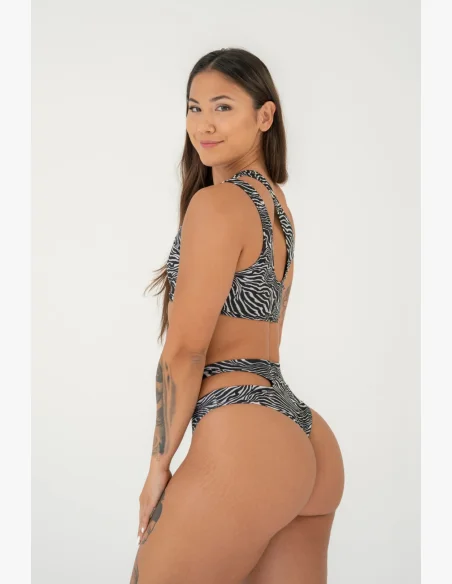 NEBBIA • NEBBIA SÃO GONÇALO bikini top - zebra • Nebshop.cz