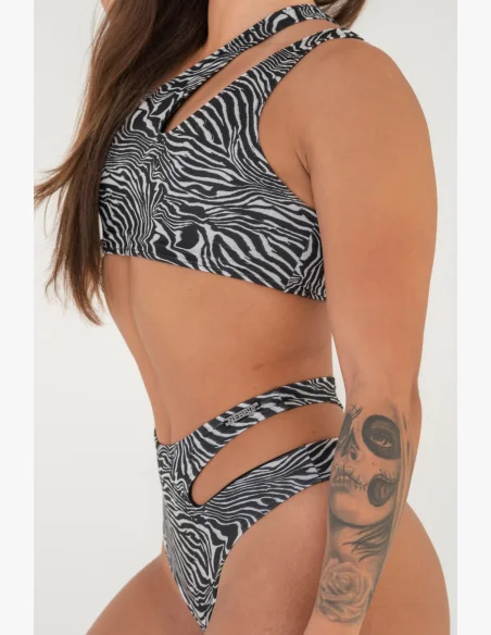 NEBBIA • NEBBIA SÃO GONÇALO bikini top - zebra • Nebshop.cz