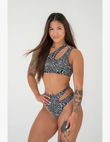 NEBBIA • NEBBIA SÃO GONÇALO bikini top - zebra • Nebshop.cz