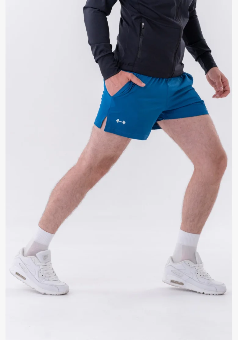 NEBBIA • NEBBIA Pantaloni corti funzionali ad asciugatura rapida "Airy" blu • Nebshop.it