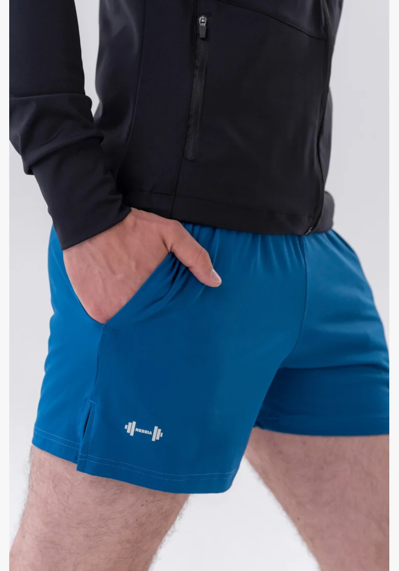 NEBBIA • NEBBIA Pantaloni corti funzionali ad asciugatura rapida "Airy" blu • Nebshop.it