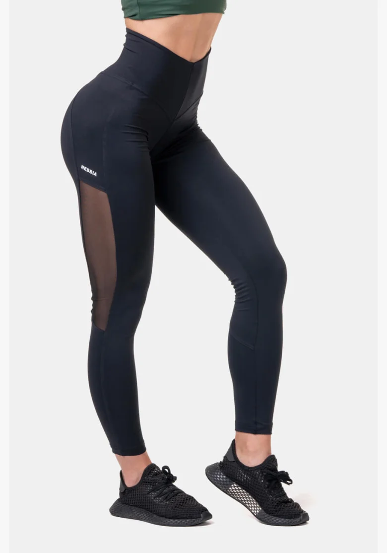 NEBBIA • Leggings in rete con vita alta • NEBBIAshop.cz