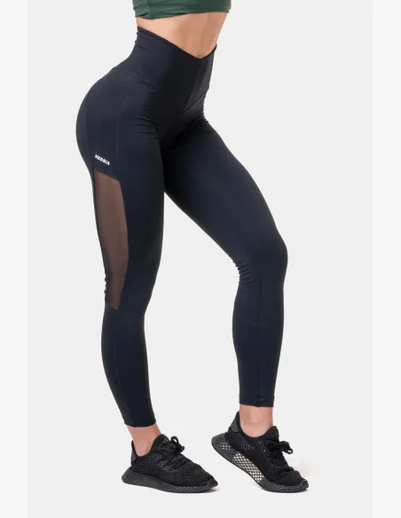 NEBBIA • Leggings in rete con vita alta • NEBBIAshop.cz