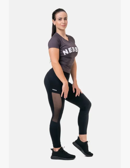 NEBBIA • Leggings in rete con vita alta • NEBBIAshop.cz
