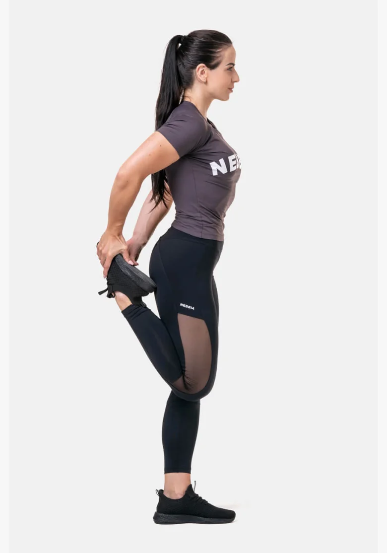 NEBBIA • Leggings in rete con vita alta • NEBBIAshop.cz