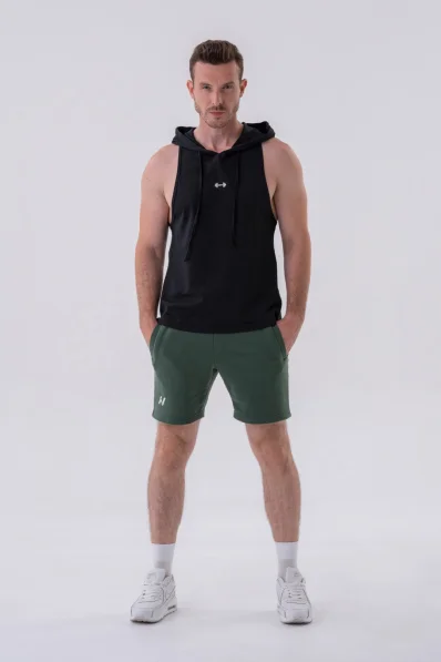 NEBBIA • NEBBIA Fitness canotta con cappuccio nera • Nebshop.cz 2