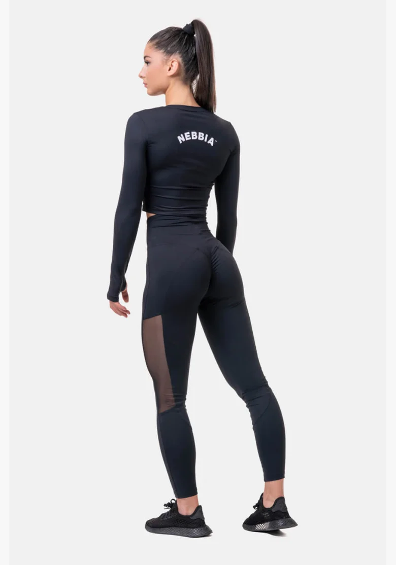 NEBBIA • Leggings in rete con vita alta • NEBBIAshop.cz