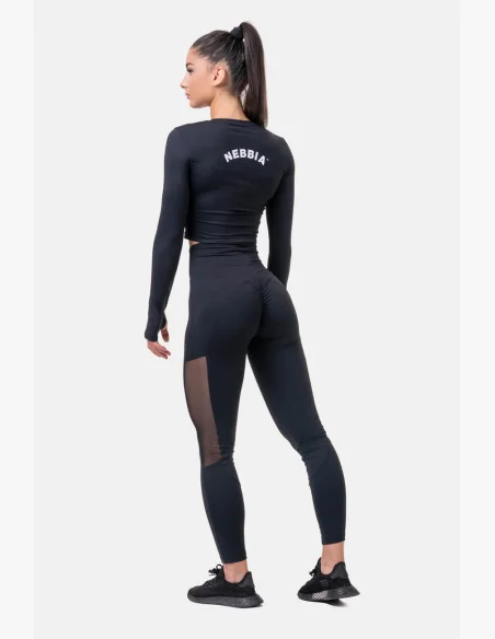 NEBBIA • Leggings in rete con vita alta • NEBBIAshop.cz