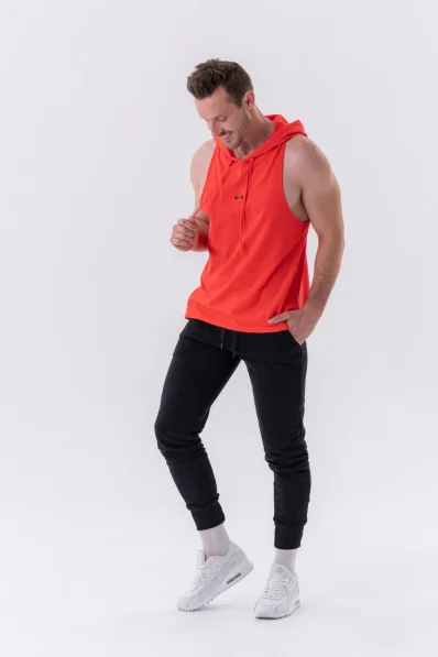 NEBBIA • NEBBIA Fitness canotta con cappuccio rossa • Nebshop.cz 2