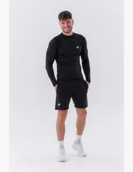 NEBBIA • NEBBIA T-shirt funzionale a maniche lunghe "Active" nera • Nebshop.it
