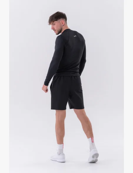 NEBBIA • NEBBIA T-shirt funzionale a maniche lunghe "Active" nera • Nebshop.it