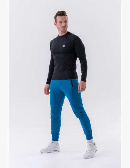 NEBBIA • NEBBIA T-shirt funzionale a maniche lunghe "Active" nera • Nebshop.it