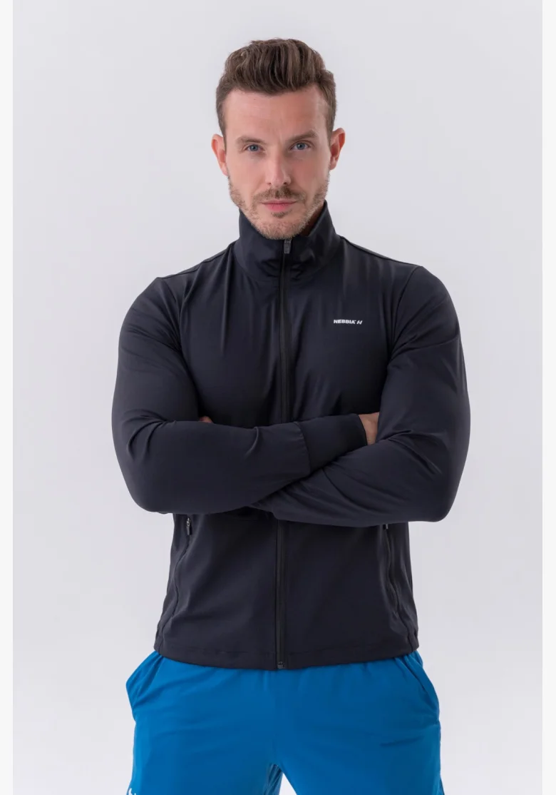 NEBBIA • NEBBIA Giacca sportiva con zip e tasche laterali “Control” • Nebshop.cz