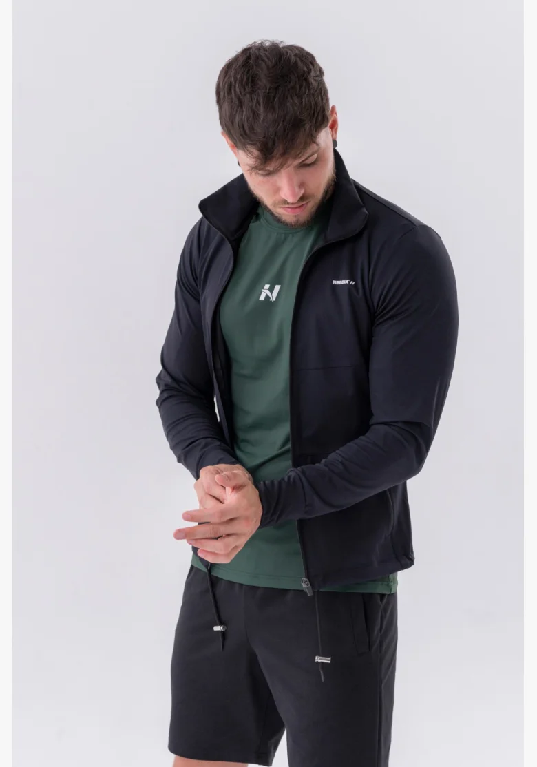 NEBBIA • NEBBIA Giacca sportiva con zip e tasche laterali “Control” • Nebshop.cz