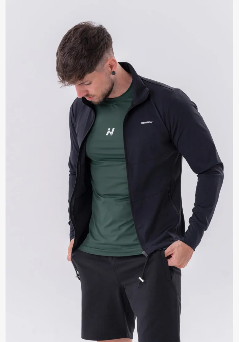 NEBBIA • NEBBIA Giacca sportiva con zip e tasche laterali “Control” • Nebshop.cz