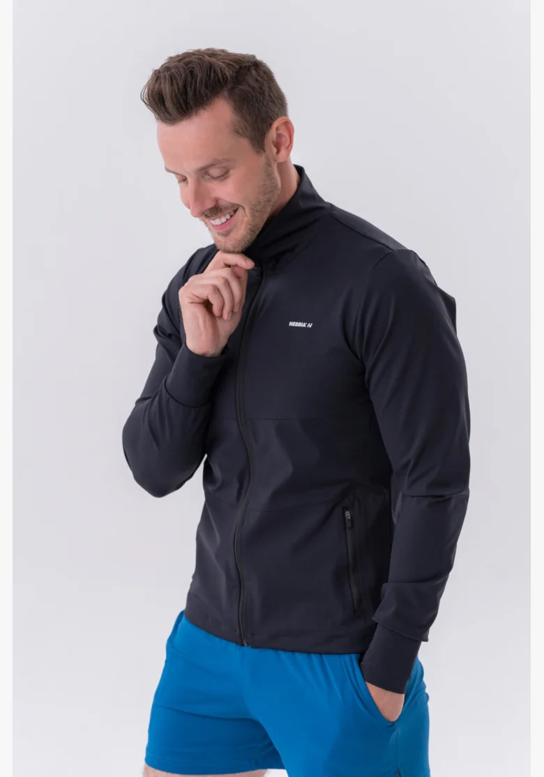 NEBBIA • NEBBIA Giacca sportiva con zip e tasche laterali “Control” • Nebshop.cz