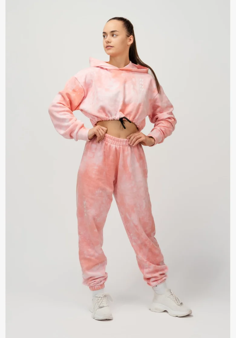 NEBBIA • NEBBIA Re-fresh felpa corta con cappuccio rosa • Nebshop.cz