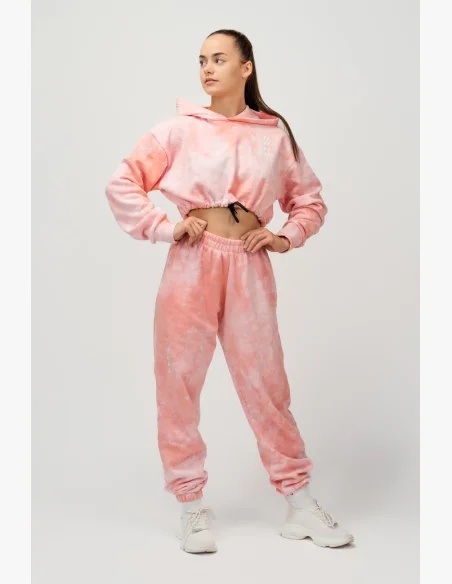NEBBIA • NEBBIA Re-fresh felpa corta con cappuccio rosa • Nebshop.cz