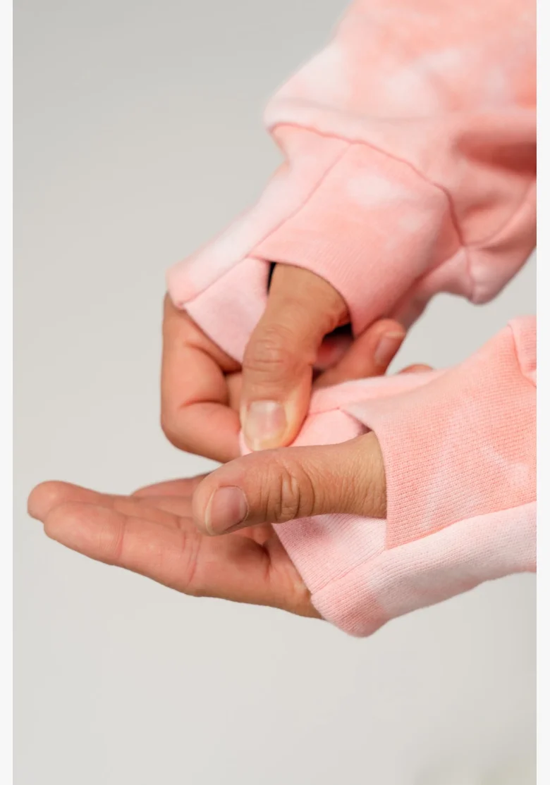 NEBBIA • NEBBIA Re-fresh felpa corta con cappuccio rosa • Nebshop.cz
