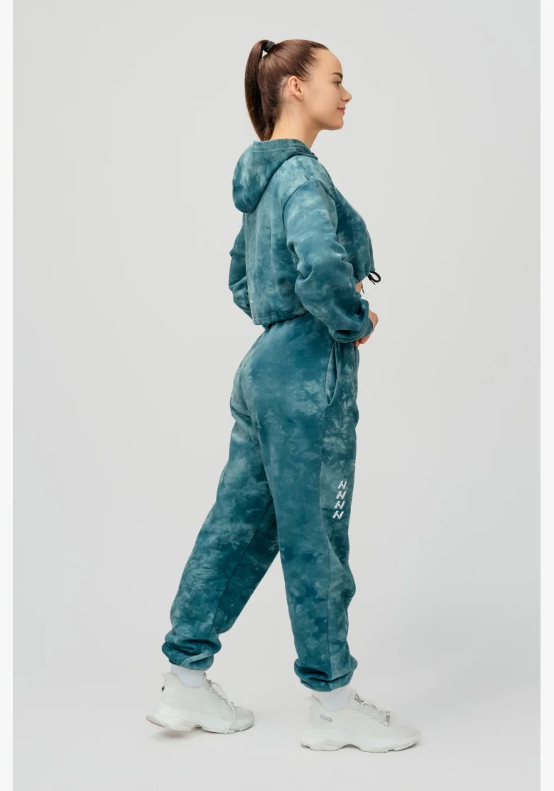 NEBBIA • NEBBIA Re-fresh felpa crop da donna con cappuccio verde • Nebshop.cz