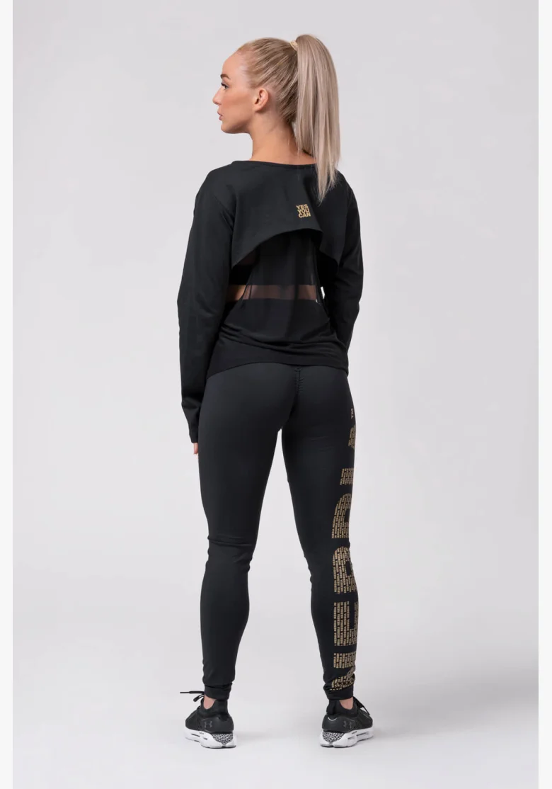 NEBBIA • Gold Print Leggings • NEBBIAshop.cz