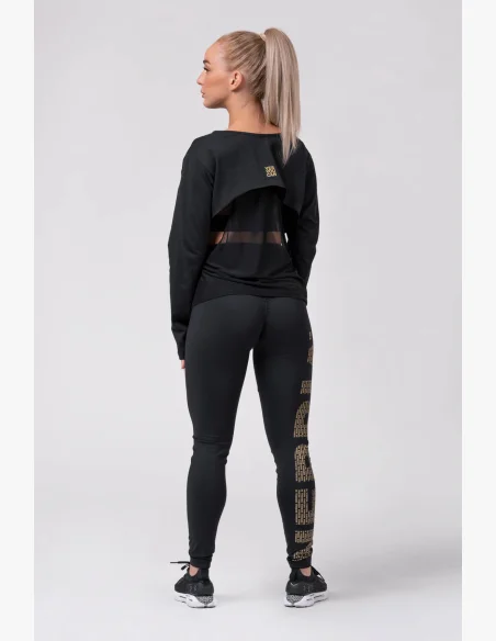 NEBBIA • Gold Print Leggings • NEBBIAshop.cz