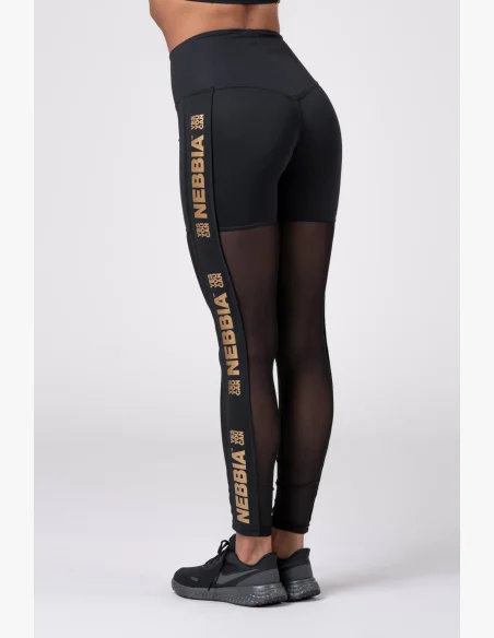 NEBBIA • Leggings in Rete Dorata • NEBBIAshop.cz