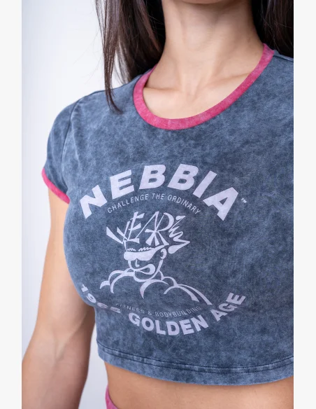 NEBBIA • NEBBIA Cropped top lavato GOLDEN AGE • Nebshop.cz
