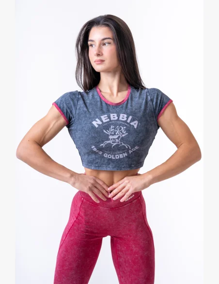 NEBBIA • NEBBIA Leggings lavati con vita alta LEGACY • Nebshop.it