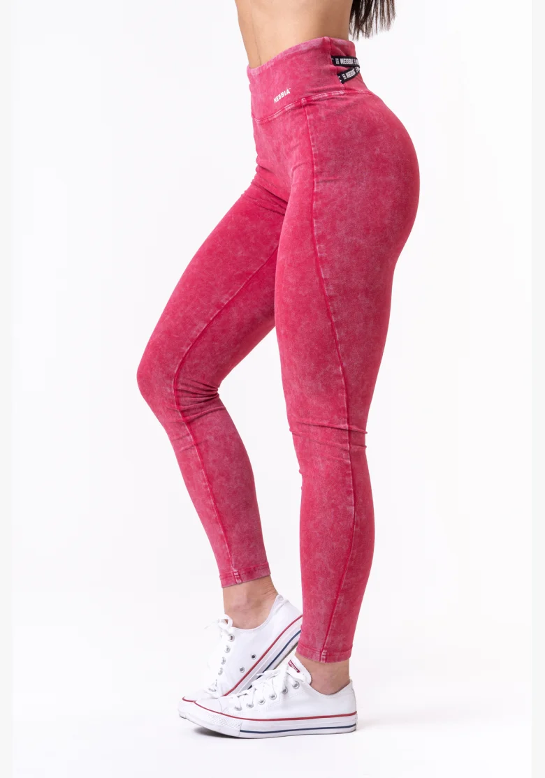 NEBBIA • NEBBIA Leggings lavati con vita alta LEGACY • Nebshop.it