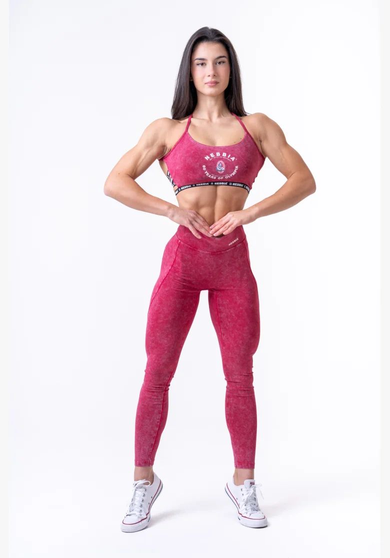 NEBBIA • NEBBIA Leggings lavati con vita alta LEGACY • Nebshop.it