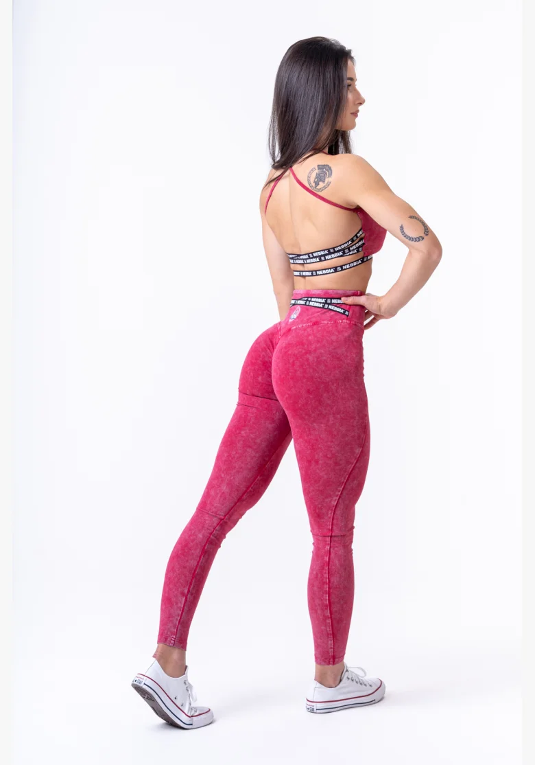 NEBBIA • NEBBIA Leggings lavati con vita alta LEGACY • Nebshop.it