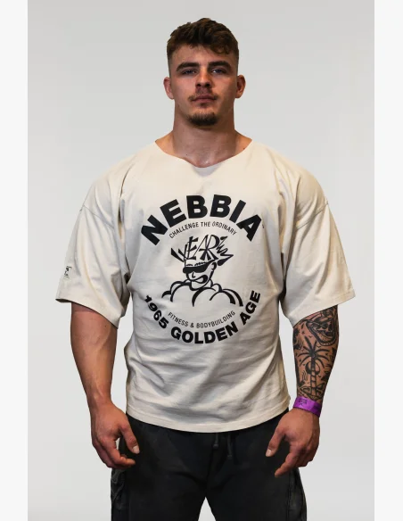 NEBBIA • NEBBIA Washed cotton rag top GOLDEN AGE grigio • Nebshop.cz