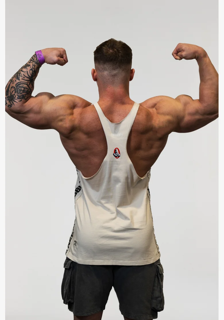 NEBBIA • NEBBIA Washed muscle back stringer GOLDEN AGE grigio • Nebshop.cz