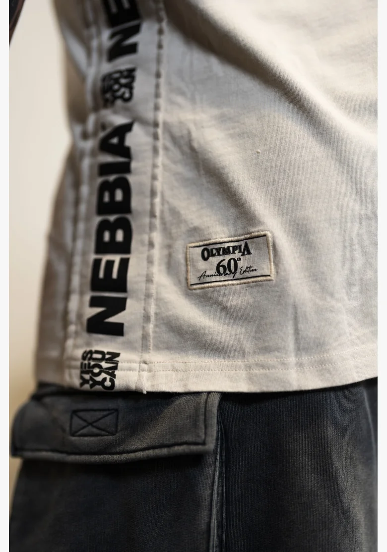 NEBBIA • NEBBIA Washed muscle back stringer GOLDEN AGE grigio • Nebshop.cz